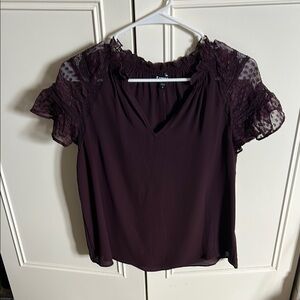 Lace Sleeve Women's Top